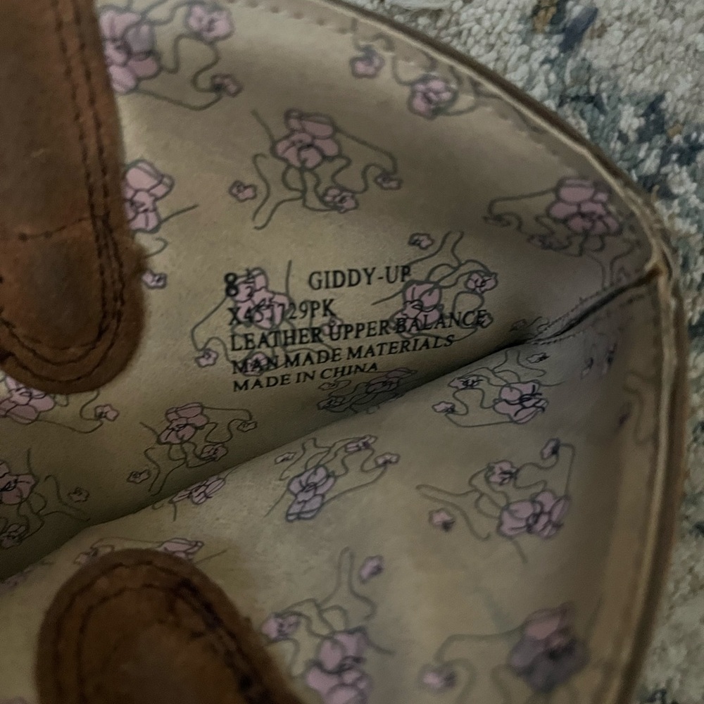 Roxy “Giddy Up” Brown Cowboy Boots – Leather Upper, Suede-Look Size 8 1/2 - Picture 6 of 8